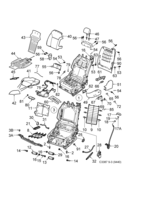 Car body, internal [Other interior equipment] Saab SAAB 9-3 (9440) Seat - Electrically adjustable, (2004-2012) , CV