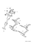 Transmission [Gear box, manual] Saab SAAB 9-3 (9440) Gear selector fork - 6-speed, (2003-2012) , M
