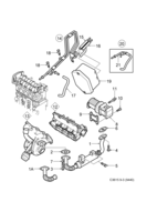 Engine [Inlet and exhaust system] Saab SAAB 9-3 (9440) Exhaust gas recirculation, (2005-2010) , Z19DTH