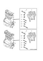 Engine [Short block] Saab SAAB 9-3 (9440) Engine suspension - Motor, (2005-2012) , Z19DT,Z19DTH,Z19DTR,A19DTR