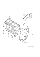 Engine [Short block] Saab SAAB 9-3 (9440) Cylinder block, (2005-2012) , Z19DT,Z19DTH,Z19DTR,A19DTR