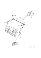 Engine [Cooling system] Saab SAAB 9-3 (9440) Coolant pipe, (2005-2010) , Z19DT