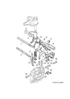 Transmission [Gear box, manual] Saab SAAB 9-3 (9440) Gear selector fork - Shift rail, (2004-2009) , Z18XE, M