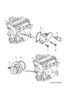 Engine [Cooling system] Saab SAAB 9-3 (9440) Coolant pump - Thermostat, (2004-2009) , Z18XE