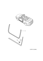 Car body, external [External details] Saab SAAB 9-3 (9440) Other sealings, Part 2, (2004-2012) , CV