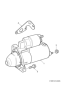 Electrical, general [Starter motor] Saab SAAB 9-3 (9440) Starter motor, (2003-2004) , D223L