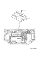 Motor [Recubrimiento de compartimento motor] Saab SAAB 9-3 (9440) Recubrimiento de compartimento motor, (2003-2011) , B207
