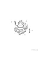 Engine [Inlet and exhaust system] Saab SAAB 9-3 (9440) Throttle body, (2003-2011) , B207