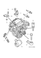 Engine [Inlet and exhaust system] Saab SAAB 9-3 (9440) Sensor - Sensor, (2006-2012) , B284