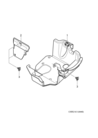 Engine [Lubrication system] Saab SAAB 9-3 (9440) Oil pan - Sound insulation, (2006-2012) , Z19DTH,Z19DTR,A19DTR