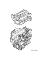 Motor [Cuerpo del motor] Saab SAAB 9-3 (9440) Motor básico - Motor, (2003-2011) , B207
