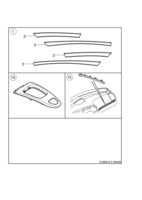 Accessories [Accessories body] Saab SAAB 9-3 (9440) Metal finish insert, (2003-2012) , 4D,5D,CV