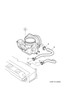 Engine [Lubrication system] Saab SAAB 9-3 (9440) Crank case ventilation, (2004-2009) , Z18XE