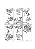 Electrical, connector [Wiring and fuses] Saab SAAB 9-3 (9440) Connector housing etc - 33-pin - 43-pin, (2003-2012)