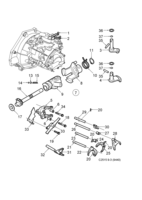 Transmission [Gear box, manual] Saab SAAB 9-3 (9440) Gear selector fork - 5-speed, (2003-2005) , B207,D223L, M