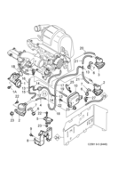 Engine [Inlet and exhaust system] Saab SAAB 9-3 (9440) Exhaust gas recirculation, (2003-2004) , D223L
