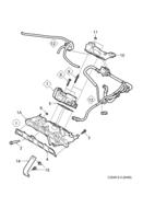 Engine [Inlet and exhaust system] Saab SAAB 9-3 (9440) Inlet pipe, (2003-2011) , B207