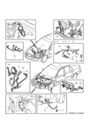 Système électrique, généralités [Conduites et fusibles] Saab SAAB 9-3 (9440) Moteur, boîte de vitesses, (2004-2005) , 4D,CV