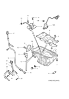 Engine [Lubrication system] Saab SAAB 9-3 (9440) Oil pan, (2005-2012) , Z19DTH,Z19DTR,A19DTR