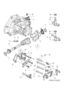 Transmisión [Caja de cambios, manual] Saab SAAB 9-3 (9440) Horquilla del selector - 5 velocidades, (2006-2012) , B207, M