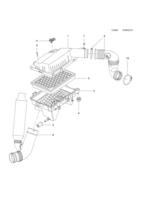 Motor [Sistema de combustible] Saab SAAB 9-3 (9440) Filtro de aire, (2012-2012) , A20NFT