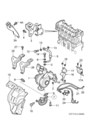 Engine [Supercharging system] Saab SAAB 9-3 (9440) Turbocharger, (2005-2010) , Z19DT,Z19DTH