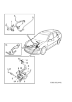 Electrical, general [Wiring and fuses] Saab SAAB 9-3 (9440) Holders and brackets, (2006-2010) , B284