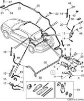 Car body, external [Car body] Saab SAAB 9-3 (9440) Hydraulic system, (2004-2012) , CV