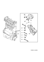 Engine [Short block] Saab SAAB 9-5 (9600) Engine suspension - Motor, (2006-2010) , Z19DTH