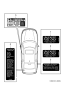 Outil, étiquettes [Etiquettes] Saab SAAB 9-5 (9600) Etiquettes - 4e partie, (2004-2010)