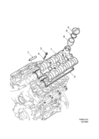 Engine [Short block] Saab SAAB 9-5 (9600) Valve cover, (1998-2003) , B308E