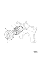 Engine [Cooling system] Saab SAAB 9-5 (9600) Coolant pump, (1998-2003) , B308E