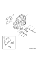 Engine [Inlet and exhaust system] Saab SAAB 9-5 (9600) Throttle body, (2006-2010) , Z19DTH