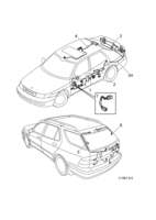Electrical, general [Wiring and fuses] Saab SAAB 9-5 (9600) Doors, roof and rear hatch, (2003-2003)