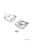 Car body, internal [Air-bag] Saab SAAB 9-5 (9600) PPS Passenger Presence System, (2006-2010)