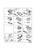 Eléctrico, cajas de contacto [Conductos y fusibles] Saab SAAB 9-5 (9600) Cajas de contacto, etc - 4 polos-8 polos, (2001-2001)