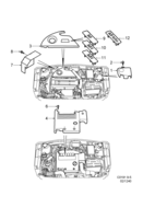 Motor [Recubrimiento de compartimento motor] Saab SAAB 9-5 (9600) Recubrimiento de compartimento motor, (1998-2010) , B205,B235,B308