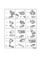 Electrical, connector [Wiring and fuses] Saab SAAB 9-5 (9600) Connector housing etc - 2-pin-2-pin, (2000-2000)