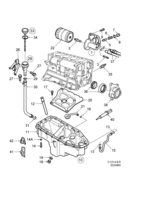 Motor [Sistema de lubricación] Saab SAAB 9-5 (9600) Cárter, filtro de aceite, (1998-2001) , B205,B235, -13056870