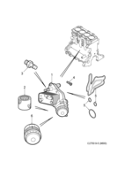 Motor [Sistema de lubricación] Saab SAAB 9-5 (9600) Filtro de aceite, (2006-2010) , Z19DTH
