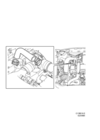 Motor [Sistema de lubricación] Saab SAAB 9-5 (9600) Ventilación del cárter del cigüeñal, (2002-2005) , D223L
