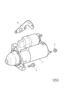 Electrical, general [Starter motor] Saab SAAB 9-5 (9600) Starter motor, (2002-2005) , D223L