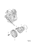 Engine [Cooling system] Saab SAAB 9-5 (9600) Coolant pump, (2002-2005) , D223L