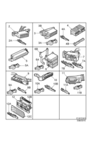 Electrical, connector [Wiring and fuses] Saab SAAB 9-5 (9600) Connector housing etc - 16-pin-42-pin, (2000-2000)