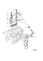 Motor [Sistema de enfriamiento] Saab SAAB 9-5 (9600) Enfriador del aceite, (1998-2003) , B308E