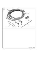 Accessories [Accessories body] Saab SAAB 9-5 (9600) Cable harness kit - Rear hitch, (1998-2010)