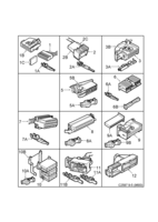 Electrical, connector [Wiring and fuses] Saab SAAB 9-5 (9600) Connector housing etc - 18-pin - 32-pin, (2002-2010)
