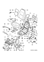 Car body, internal [Other interior equipment] Saab SAAB 9-5 (9600) Seat - Electrically adjustable, (1998-2010)