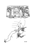 Engine [Inlet and exhaust system] Saab SAAB 900 IAC, (1994-1997) , 6-CYL
