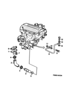 Engine [Lubrication system] Saab SAAB 900 Oil pipe - Turbo, (1994-1998) , TURBO